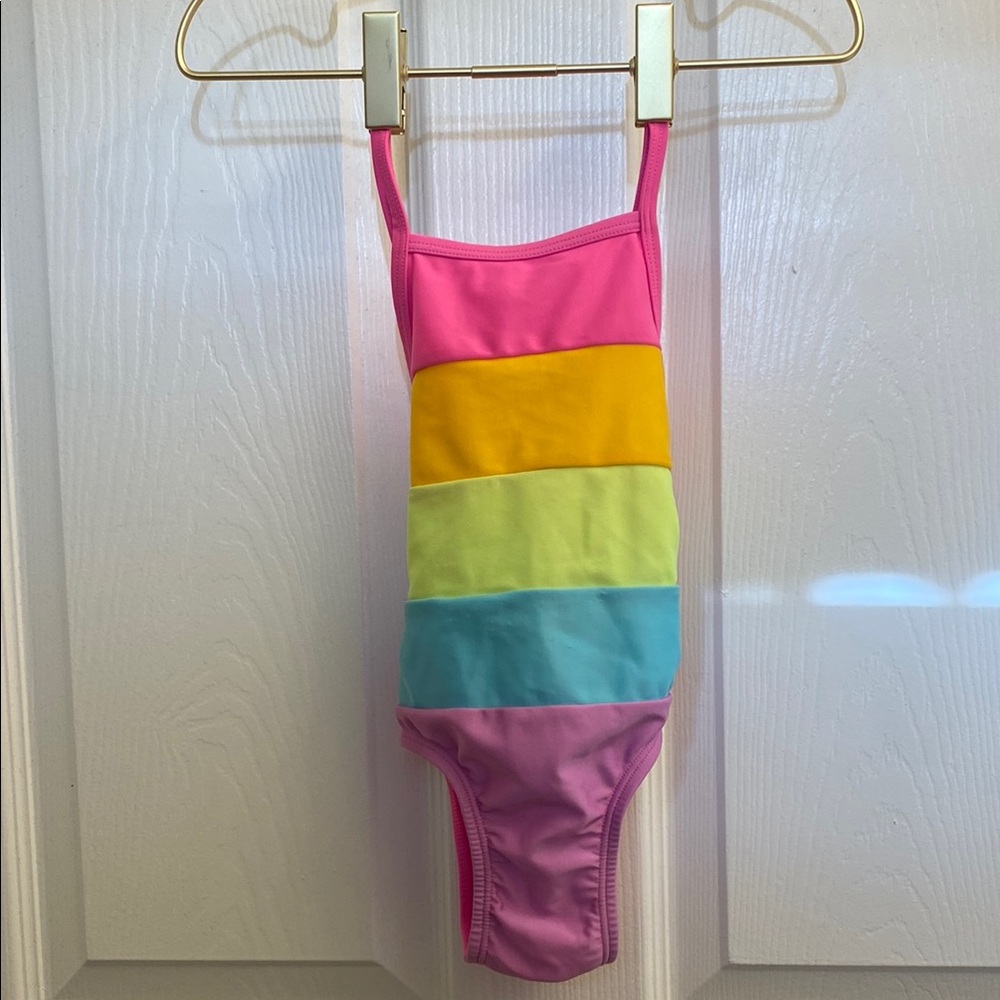 Colorful Striped Swimsuit